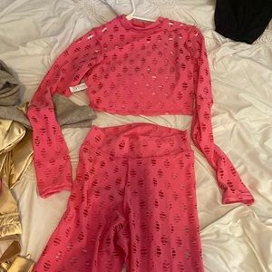 Pink two-piece, never worn, TRU rebel (local boutique) size medium